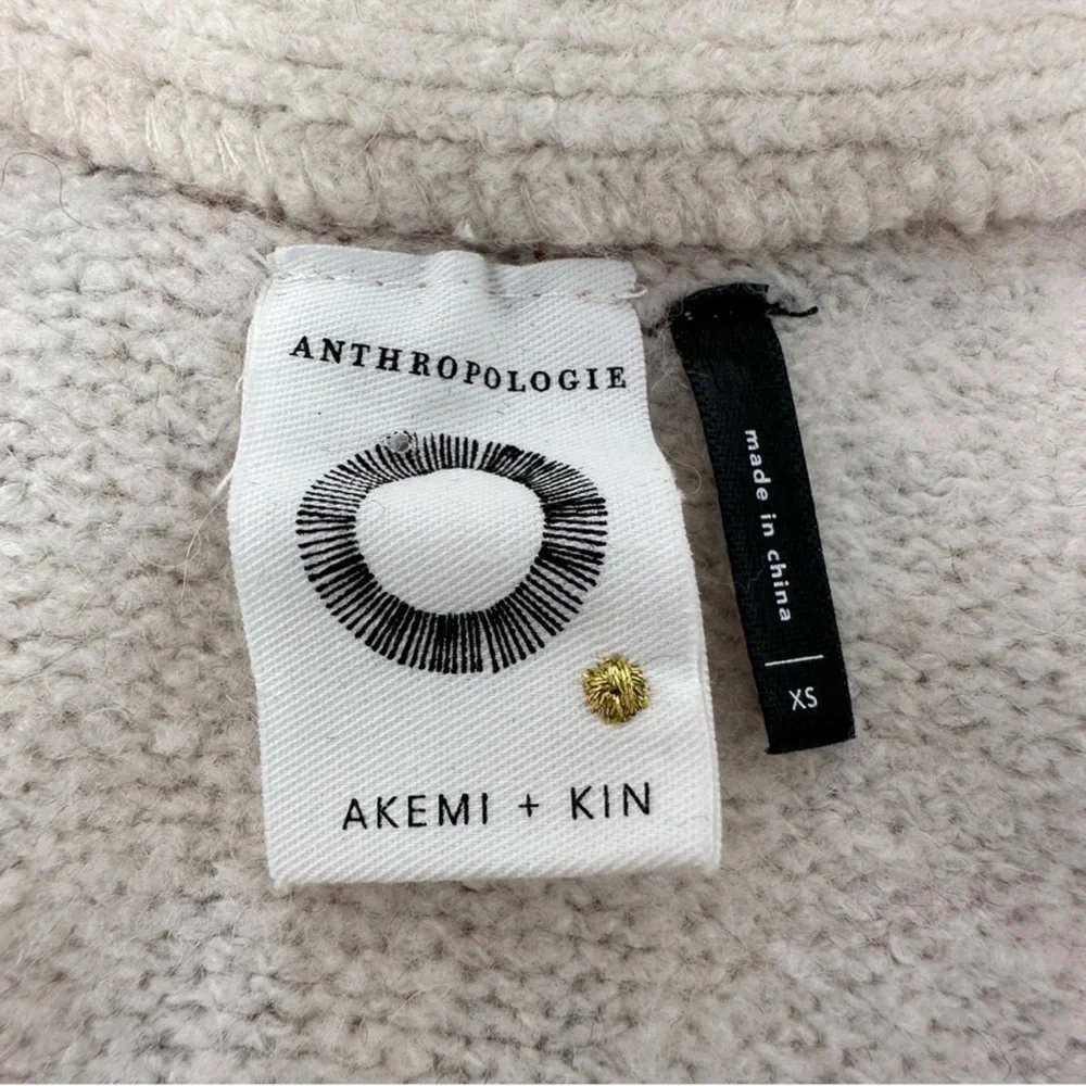 Anthropologie Akemi + Kin Open Front Oversized Warm Cozy Flower Boho Cardigan
